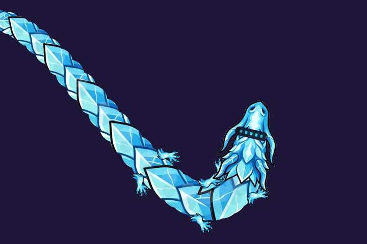 Frost wearing the Cyber Visor over its eyes